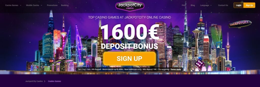 bonos Jackpot City Casino